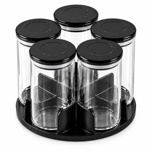 Barella Spice Jar Set with Rotating Stand