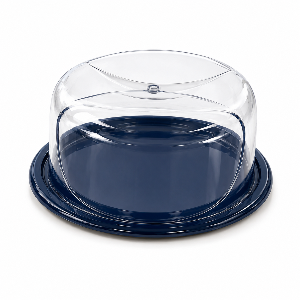 Round Cake Carrier with Clear Dome Lid – Airtight Food Container
