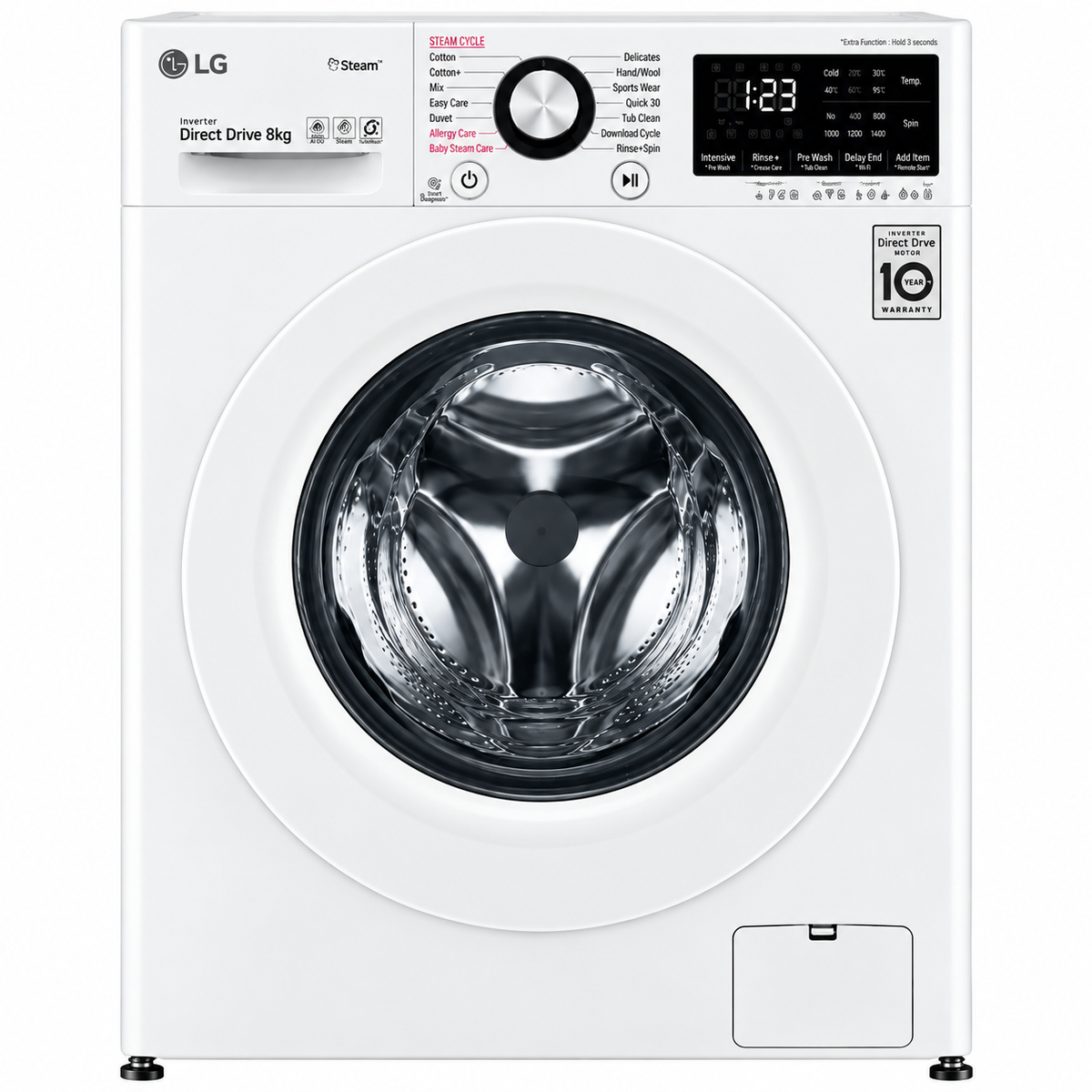 LG Washing Machine 7kg F2J3QD White