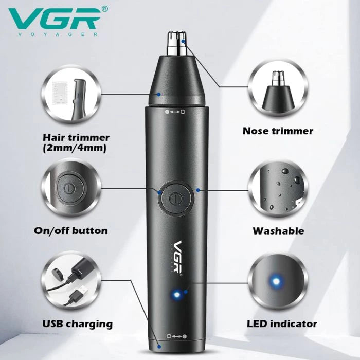 VGR PROFESSIONAL NOSE & HAIR TRIMMER